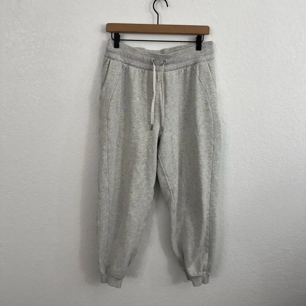 Lululemon Scuba High-Rise Relaxed Jogger Pants Heathered Core Ultra Light Grey 8